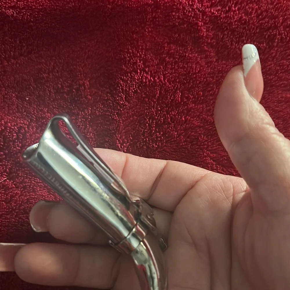 Silver Boot-Shaped Accessory